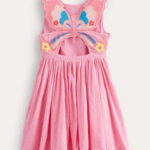 NWT Mini Boden Butterfly Back Dress